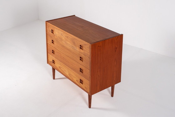 Image 1 of Cómoda danesa de teca de mediados de siglo, cómoda escandinava de los años 60
