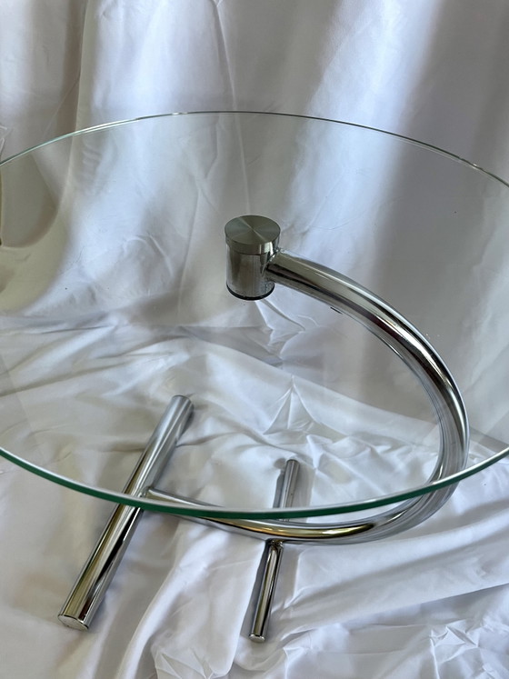 Vintage IKEA 'RY' Bijzettafel – Tord Björklund (1989) – Chroom & Glas – Chrome (photo 2 of 4)