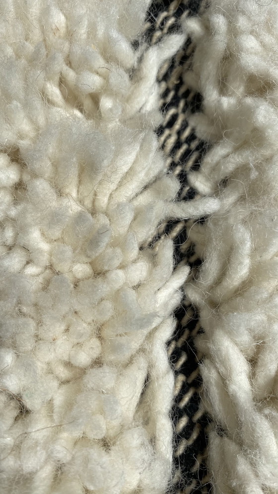 Image 1 of Handgeknüpfter Beni-Ourain-Teppich – 100 % Wolle aus dem Atlasgebirge – 280 x 150 cm