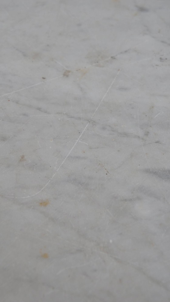 Image 1 of Antico bancone/comò verde della fine del XIX/inizio del XX secolo con piano in marmo