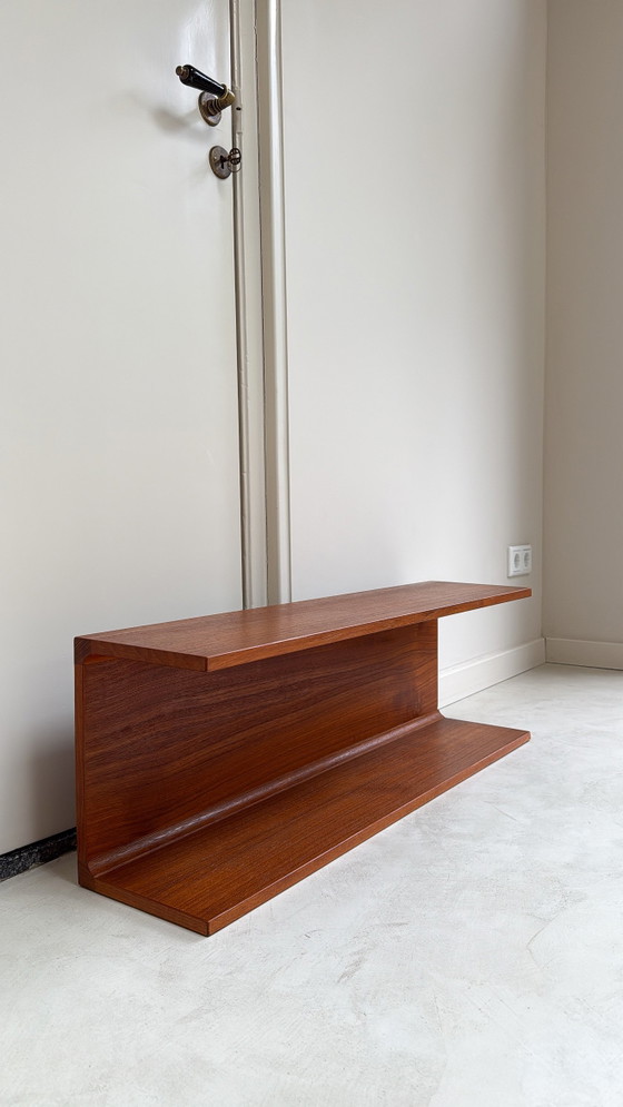 Mensola da parete vintage danese in legno di teak Pedersen & Hansen – Scaffali a muro, Wood (photo 3 of 13)