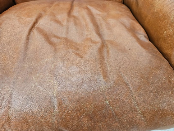 Osaka Brown Leather Armchairs by Moroso, 1980 (photo 12 of 21)