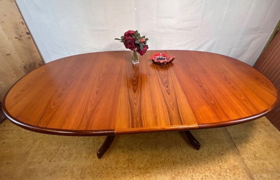 Image 1 of Mid-Century Retro Vintage Teak Extending Oval Dining Table by G-Plan – Victor Wilkins, 1960s Denish Design English Quality