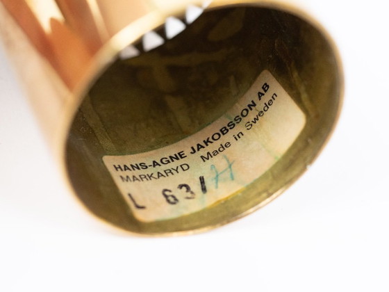 2 seltene Lotta-Kerzenständer von Hans-Agne Jakobsson, 1950er Jahre – Kerzenhalter, Glass, Brass (photo 5 of 7)