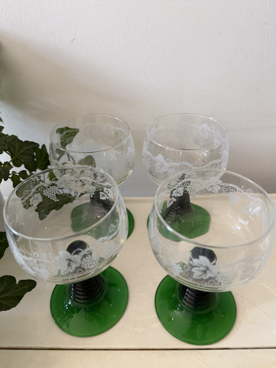Image 1 of Set of 4 roemer glasses