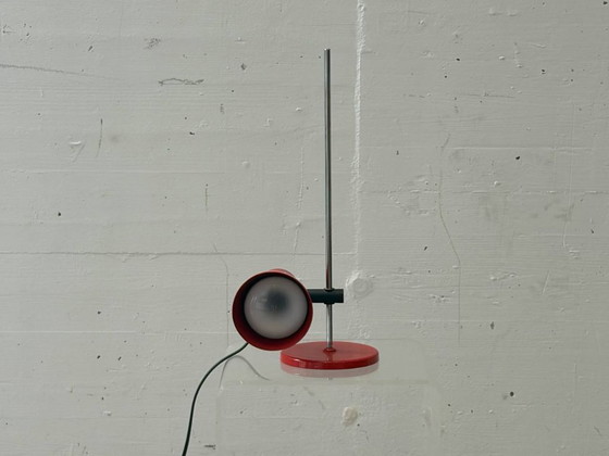 Image 1 of Lampada da tavolo di design rossa in metallo, anni '70