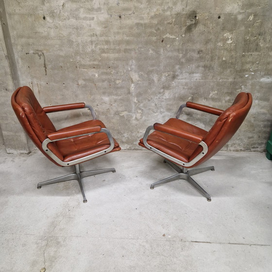 Image 1 of Artifort set of armchairs and swivel chair Geoffrey Harcourt