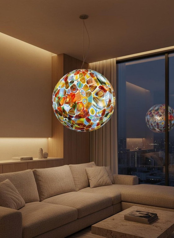 Image 1 of Lampadario Murano a sospensione 52 cm 