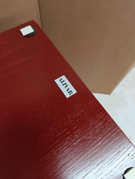 Image 1 of Sedia ALIVAR MVSEVM 514 ZIG ZAG (NUOVA, MAI USATA) Rosso Bordeaux o Nero