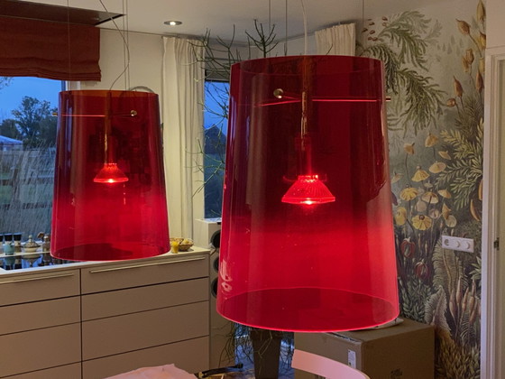 Lampada a sospensione Pradina Sera S3 Mengotti vetro opale rosso – Prandina, Lampade a sospensione (photo 3 of 5)
