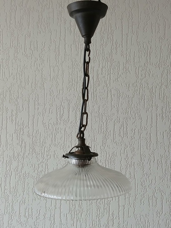 Image 1 of Lampada a sospensione Holopane Francia - Art Deco