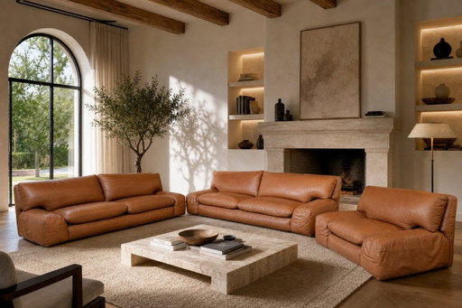 Ensemble « Bengodi » – Conçu par Cini Boeri pour Arflex Italia (2 canapés + fauteuil)