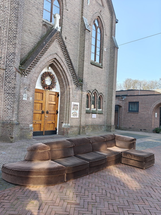 Image 1 of Canapé modulaire vintage Laauser en velours marron