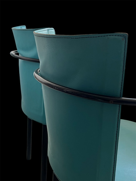 Image 1 of 4 sillas de comedor posmodernas, Enrico Pellizzoni, Italia