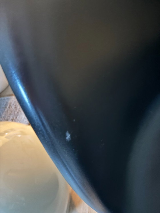 Image 1 of 4x Imitation Panton Chair – Black | Space Age