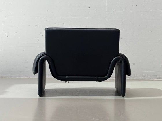 Image 1 of Zwarte leren fauteuil DS-2011 van De Sede, Zwitserland, jaren 80.
