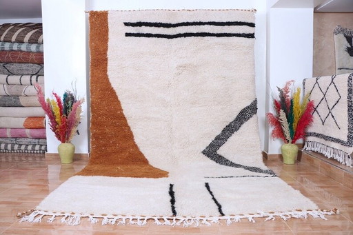 Traditioneel handgemaakt Beni Ouraine tapijt, maat 2/3 – Aime Té, vloerkleden en tapijten, Wool