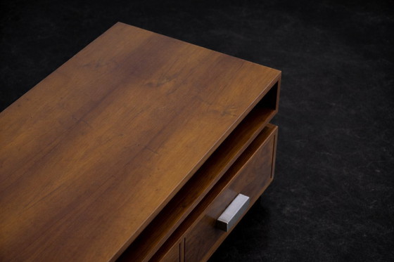 Image 1 of Vintage Mid-Century Scandinavian Modern Ambassador Console with Mirror from Fröseke Nybrofabriken Ab, 1970s, Set of 2