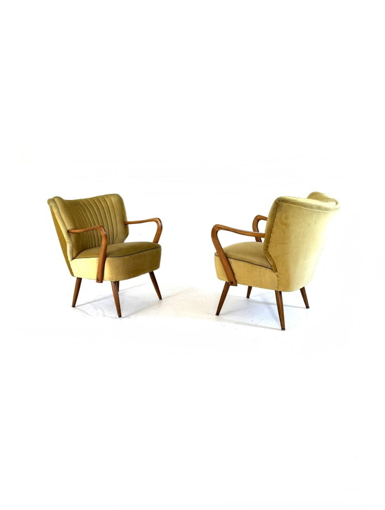 Image 1 of Set di 2 poltrone da cocktail vintage degli anni '60.
