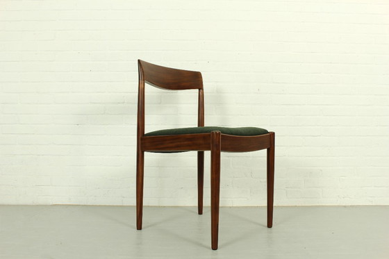 Image 1 of Sedie da pranzo in lana e teak di Lübke, anni '60, set di quattro