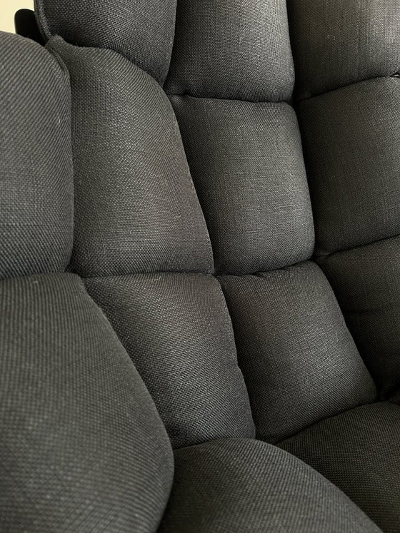 Image 1 of B&B Italia Husk Fauteuil H3G mét Ottoman - Zwart