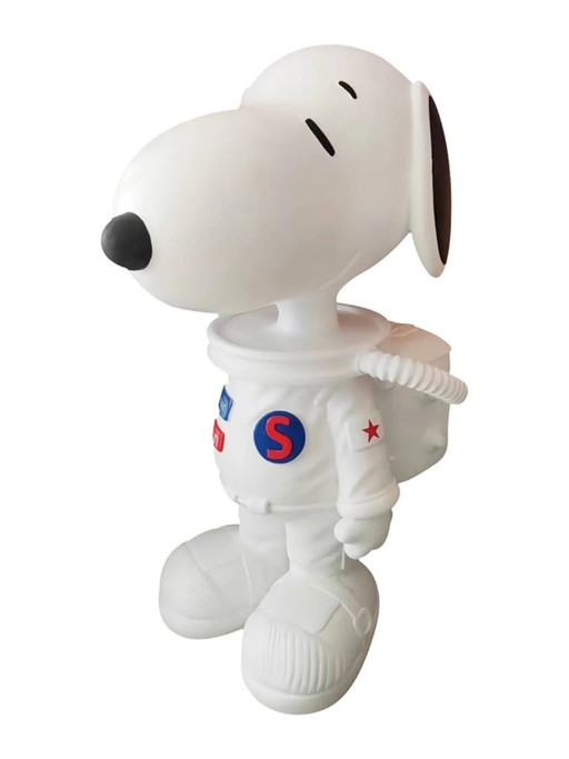 Escultura de fibra de vidrio - Personaje de dibujos animados Perro espacial - Blanco