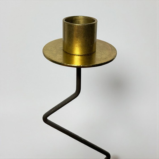 Image 1 of IKEA Kräsen kandelaar (set van 2) - Memphis Postmodern ontwerp door Ehlén Johansson, 1987