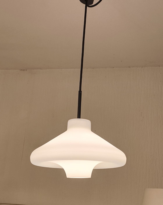 Image 1 of Lampada in vetro di metà secolo LYFA IBIS