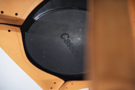 Image 1 of Stunning natural leather Cab 413 dining chair by Mario Bellini for CASSINA Italy