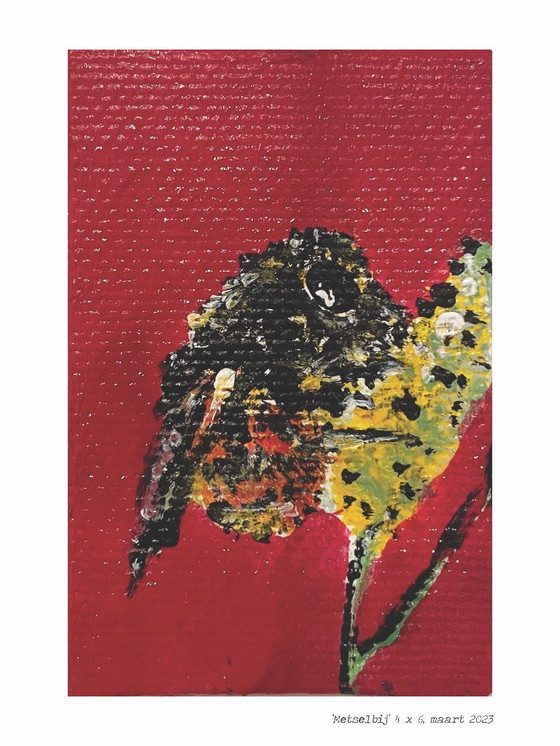 Image 1 of Pintura de una abeja albañil