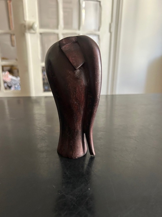 Image 1 of geschnitzter Holzelefant