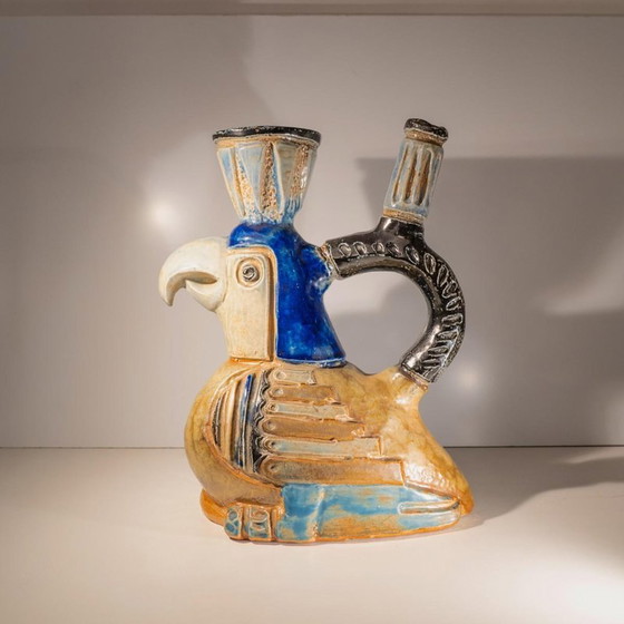 Vaso Sculture in ceramica zoomorfa di Jules Guérin, anni '50 (photo 2 of 13)
