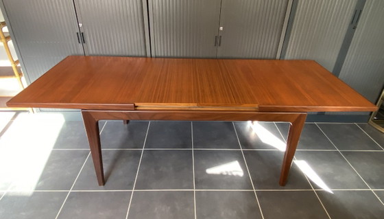 Tavolo allungabile scandinavo in teak 150/225x86cm vintage anni '60 – NF, Tavoli da pranzo, Legno (photo 2 of 20)