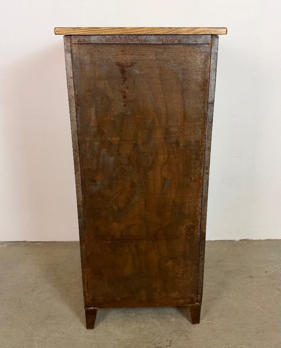 Image 1 of Industrial Iron Cabinet with Mesh Door, 1960s