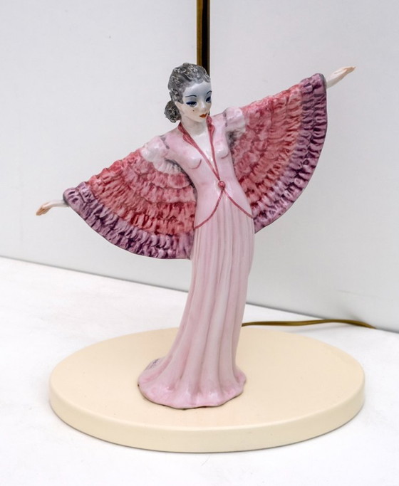 Image 1 of Tarcisio Tosin Mid Century Moderne Italiaanse Keramische Tafellamp, 1960