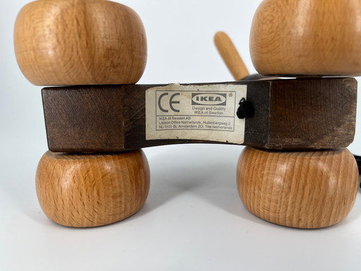 Jouet en bois vintage Ikea Lapin à tirer
