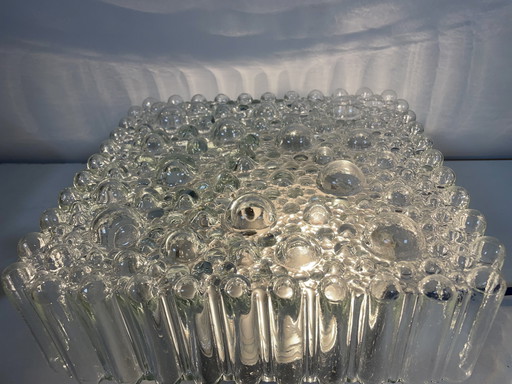 Ceiling/wall lamp with bubble glass by Hustadt Leuchten, 1950