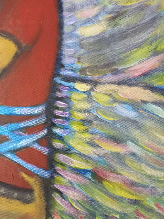 Image 1 of T.van Steenbergen "Angels" 100 x 100 cm