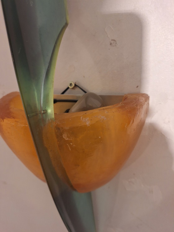 Image 1 of Steve Zoller fiberglass wall lamp from the 90s