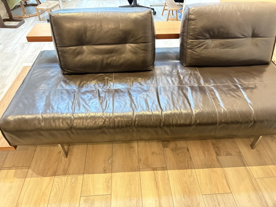 Rolf Benz Modular Leren Bankstel mit Houten Plateaus und Tafels – Modulare Sofas, Calfskin, Leather (photo 5 of 6)