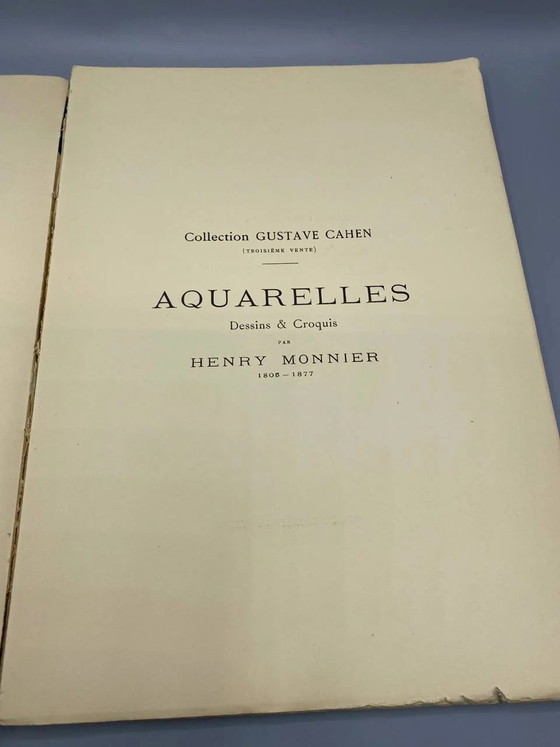 Gustave Cahen Collection – Watercolours, Drawings, and Sketches by Henry Monnier – Sale Catalogue, Third Sale (photo 4 of 4)