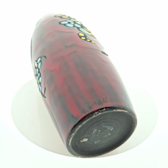 Image 1 of Red San Marino vase | Titano girl Italy