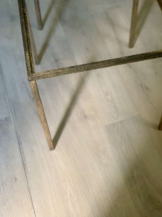 Two 40cm Table Legs - Attributed to Robert Thibier – Side tables, Iron, Metal (photo 5 of 18)
