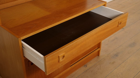 Image 1 of Armoire murale vintage | Bibliothèque | Chêne | Portes coulissantes