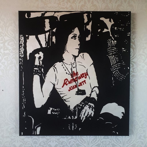 Frances Eckhardt - Pop art Rock n Roll painting Joan Jett