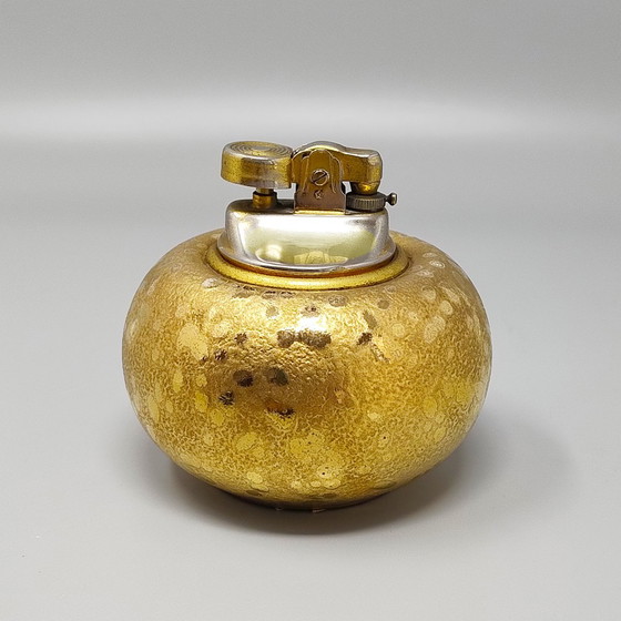 Image 1 of 1970er Jahre Exquisites handgefertigtes Räucherset aus Keramik und Blattgold, Made in Italy