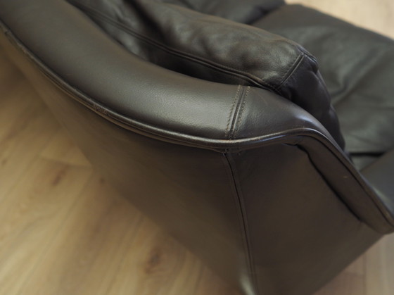 Image 1 of Divano in pelle marrone, design danese, anni '70, designer: Werner Langenfeld, manifattura: Esa