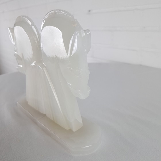 Image 1 of Vintage boekensteunen onyx 