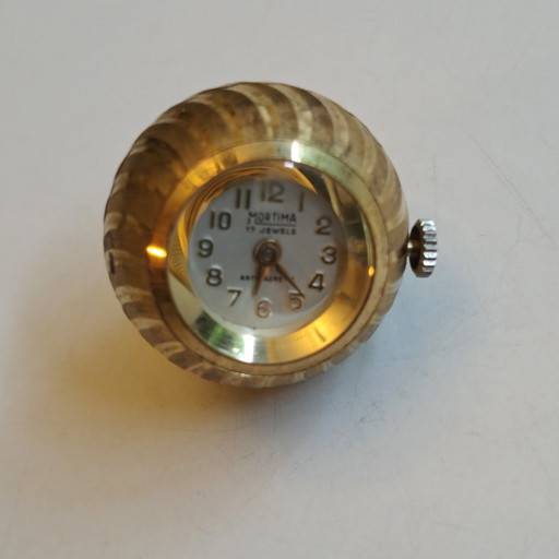 Vintage Mortima Kugel-Hängeuhr – 1960er Jahre – funktionsfähig
