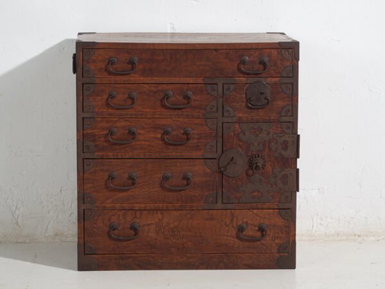 Cómoda de almacenamiento Tansu antigua - Período Meiji / Taishō (aprox. ) #34 – Iron (photo 35 of 40)